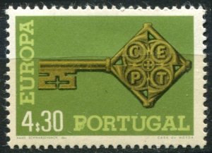 Portugal Sc#1021 MNH, 4.30e multi, Europa (C.E.P.T.) 1968 - Key (1968)