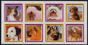 Equatorial Guinea MI 1427-34 sheetlet MNH Dogs