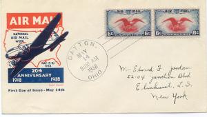 6c Airmail Eagle & Shield #C23 Torkel Gundel cachet FDC