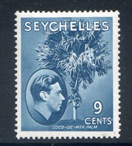 Seychelles 9c Grey Blue SG138a Mounted Mint