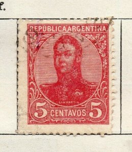 Argentine 1908-10 Early Issue Fine Used 5c. NW-178871