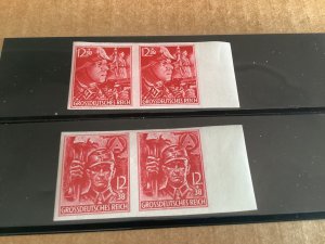 Germany Scott #B292-293 MNH XF Imperf Pairs Catalog Value $140.00