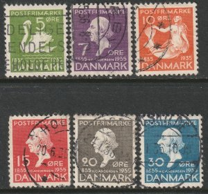 Denmark 1935 Sc 246-51 set used
