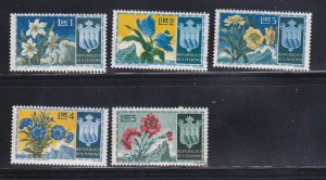 San Marino 336-340 MH Flowers (A)