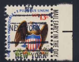 1596 MNH single precancel  perf 11.2