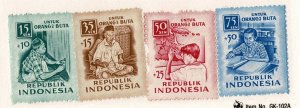 Indonesia #B88-91 MLH cpl education