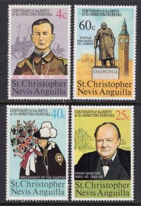 St Kitts Nevis 290-293 Churchill MNH VF