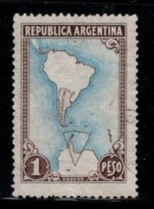 Argentina  - #594 Map  - Used