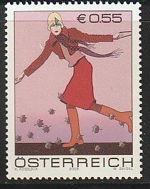 2003 Austria - Sc 1927 - MNH VF - 1 single - Kiki Kogelnik