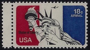 C87 - Gutter Snipe Error / EFO Statue of Liberty Mint NH (Stk1)