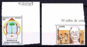 Equatorial Guinea 1985 Sc#89/90 Equatorial Guinea Postal Services Set (2) MNH