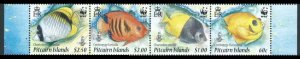 2010 Pitcairn Islands 805-808strip WWF - Marine fauna 10,50 €