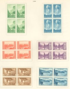 United States #756-761 Unused Multiple (Parks)