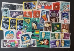 SPACE STAMPS Worldwide Lot Used CTO Topical Collection T4569