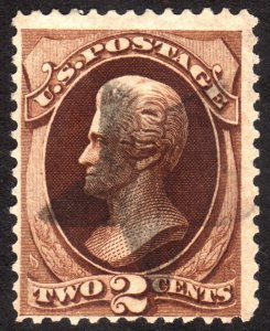 1873, US 2c, Jackson, Used, Sc 157