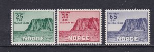 Norway Scott B59--B61, 1957 North Cape Semis, VF MNH. Scott $21