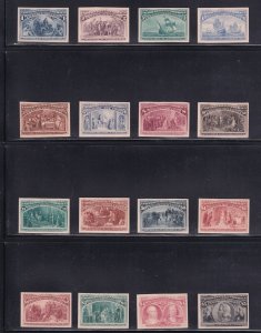 230P4 - 245P4 VF-XF Complete set of Plate proofs on card cv $ 2200 ! see pic !