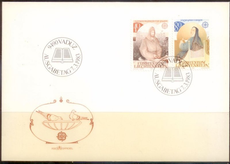 Liechtenstein FDC 1983 SC# 754-5 L189