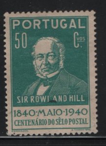 PORTUGAL, 599, NO GUM, 1940, SIR ROWLAND HILL