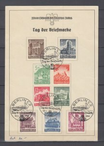 WWII Third Reich Official Document Tag der Briefmarke 1941 FDC