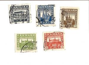 Denmark 156-160 used
