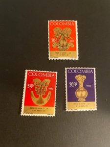 Colombia sc C495-C497 MNH comp set