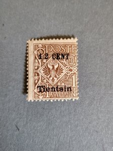 Stamps Italian Offices in China Tientsin 15 hinged