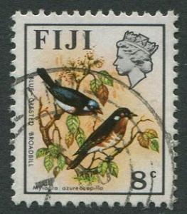 FIJI - 8c BLUE-CRESTED BROADBILL - USED