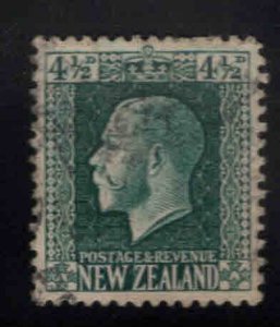 New Zealand Scott 152 Used Dark Green stamp  CV $26 perf tips toned