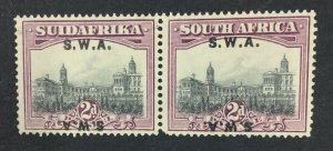 MOMEN: SOUTH WEST AFRICA SG #60cb 1927 PAIR MINT OG NH £750++ LOT #61777-1