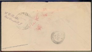 Spain Germany 1930 Graf Zeppelin Seville Si58B Pompton Lakes NJ Flown Cov 100818