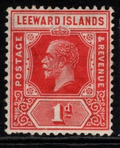 LEEWARD ISLANDS SG62 1929 1d BRIGHT SCARLET MTD MINT