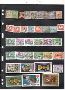 HUNGARY COLLECTION ON STOCK SHEET MINT/USED