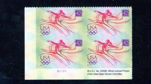 US  4334  Summer Olympics 42c - Plate Block of 4 - MNH - 2008 -S111111  LL