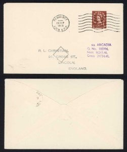 Aden GB 2d with Paquebot Aden postmark on cover to Lincoln