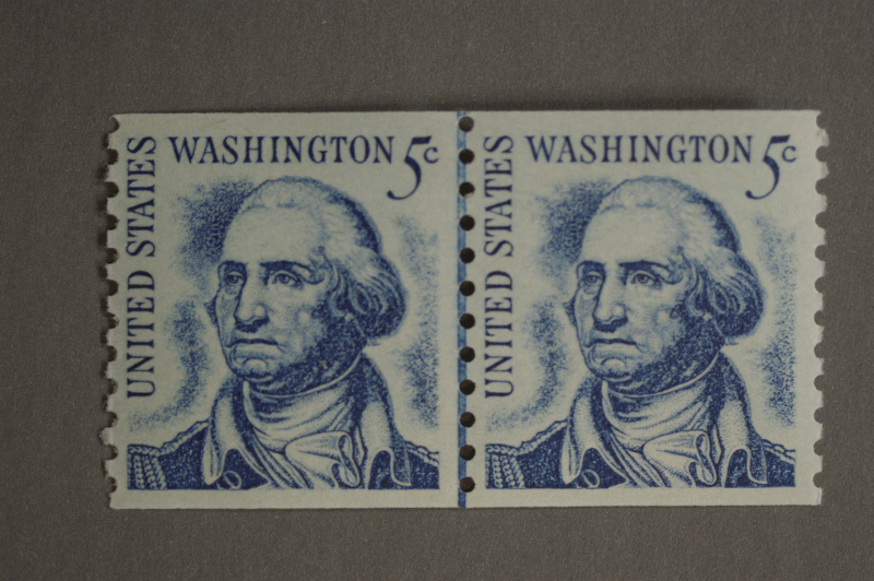 United States #1304 Coil Line Pair Not Redrawn MNH