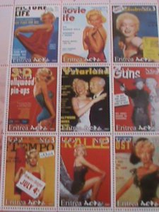 ERITREA STAMP-2003- MARILYN MONROE- COVER GIRL -MNH STAMP SHEET -RARE