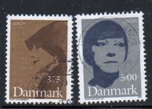 Denmark Sc 1050-1051 1996 Europa Women stamp set  used