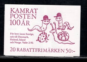 SWEDEN SC# 1952a COMPLETE BKLT FVF/MOG