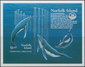 Norfolk Island 1995 SG590 Humpback Whales MS MNH