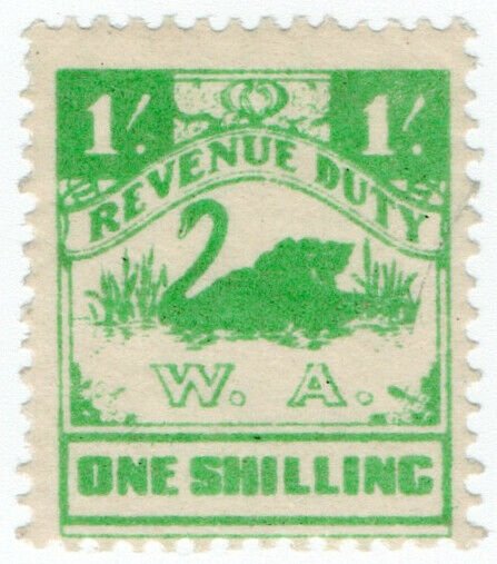 (I.B) Australia - Western Australia Revenue : Revenue Duty 1/-