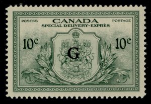 CANADA GVI SG OS21, 10c green, LH MINT. Cat £26.