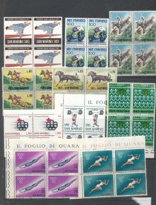 San Marino 1964/81 Olympics Sport MNH (88 Stamps) KRA713