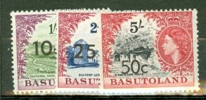 LC: Basutoland 61-71 mint CV $55.55; scan shows only a few