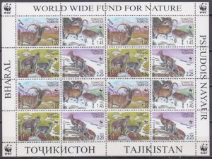 2005 Tajikistan 392-395KL WWF 30,00 €