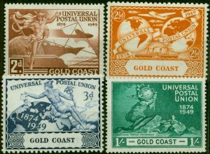 Gold Coast 1949 UPU Set of 4 SG14-152 Fine VLMM