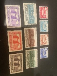 Syria sc 272-281 MH comp set