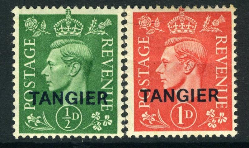 MOROCCO AGENCIES (TANGIER)-1944 Pale Colour Definitives Sg 251-252  MOUNTED MINT