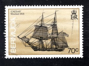 BERMUDA #546 VF, Used, Very light cancel, Shipwreck, CV $7.00 ... .. 0650331