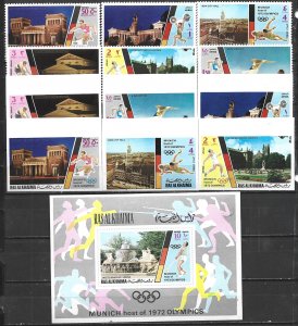 COLLECTION LOT 21851 RAS AL KHAIMA SW#770-6 MNH 1972 CV+$23
